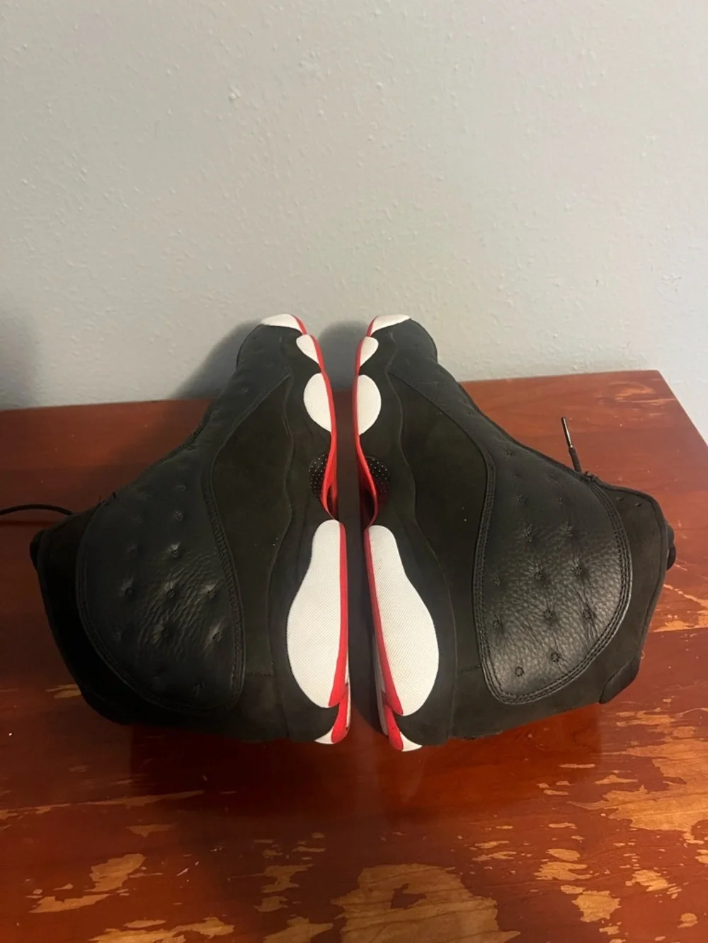 Jordan Men's Black and Red Retro Basketball Shoes Air Jordan 13 Playoffs 2023